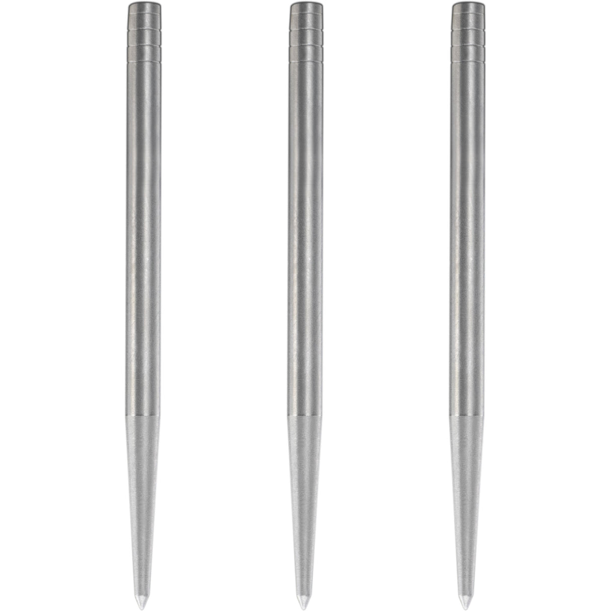 Condor Beak Dart Points - Steel Tip Replacement Points - without Cut - Smooth - Silver