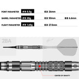 Caliburn Players Darts - Soft Tip - 90% Tungsten - XT