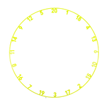 Precise 180 Number Ring - One-Piece - Colours