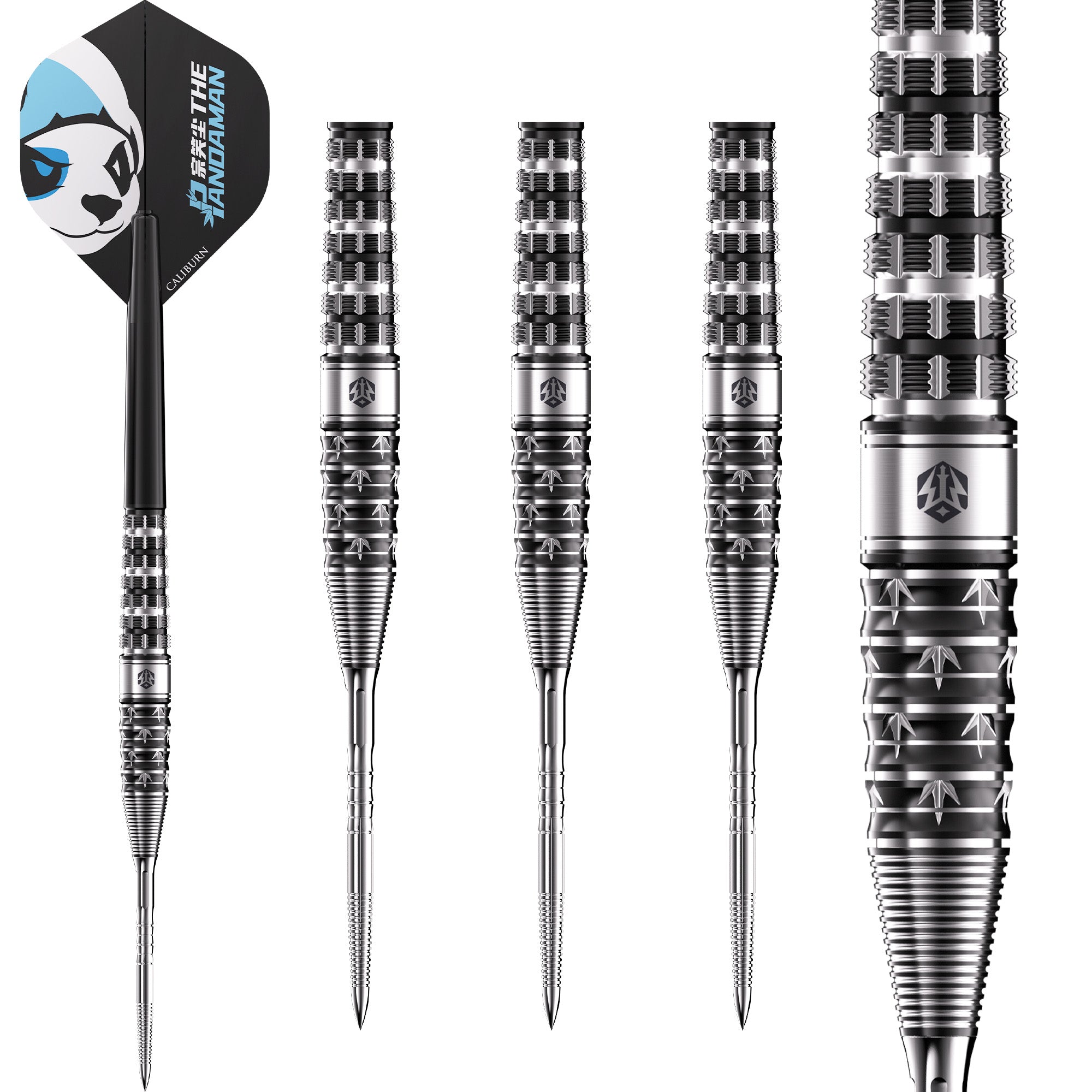 Caliburn Player Darts - Steel Tip - 95% Tungsten - The Pandaman - Adva