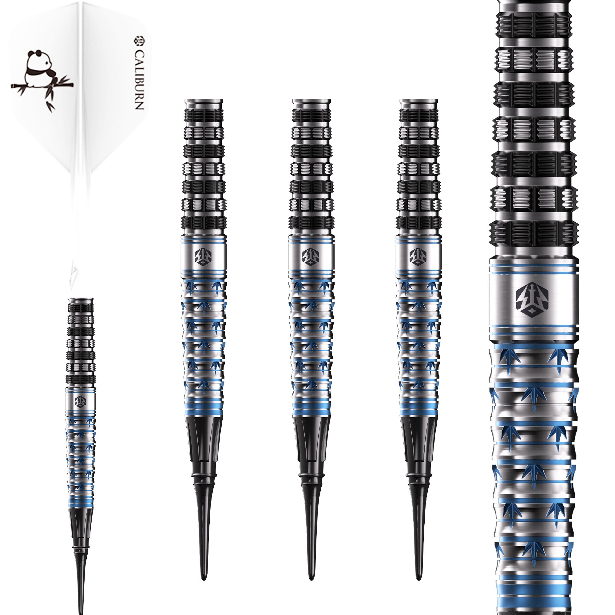 Caliburn Player Darts - Soft Tip - 95% Tungsten - The Pandaman - Advan