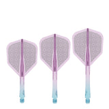 Caliburn SUP Flights - Moulded Shaft and Flight -  Standard No6 - Block - Blue & Purple