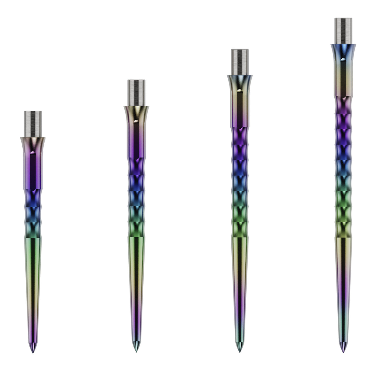 Caliburn Replaceable Dart Points - Ripple - No Lip - Rainbow