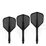 Caliburn SUP Flights - Moulded Shaft and Flight -  Standard No6 - Block - Black