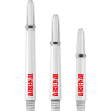 Arsenal FC Dart Shafts - Official Licensed - Dart Stems with Springs - The Gunners - White