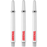 Arsenal FC Dart Shafts - Official Licensed - Dart Stems with Springs - The Gunners - White