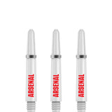 Arsenal FC Dart Shafts - Official Licensed - Dart Stems with Springs - The Gunners - White