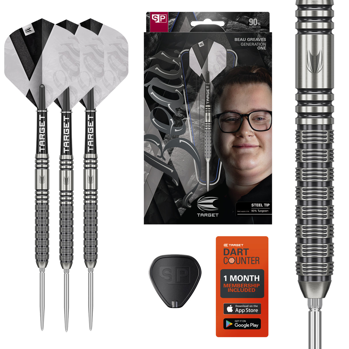 Target Beau Greaves Darts - Steel Tip - 90% Tungsten - G1