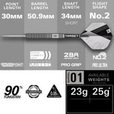 Target Beau Greaves Darts - Steel Tip - 90% Tungsten - G1