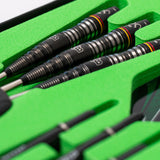 BULL'S Brian Raman Darts - Steel Tip - 90% Tungsten - Black Titanium