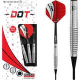 BULL'S Dot D1 Darts - Soft Tip - 90% Tungsten - Rear Shark
