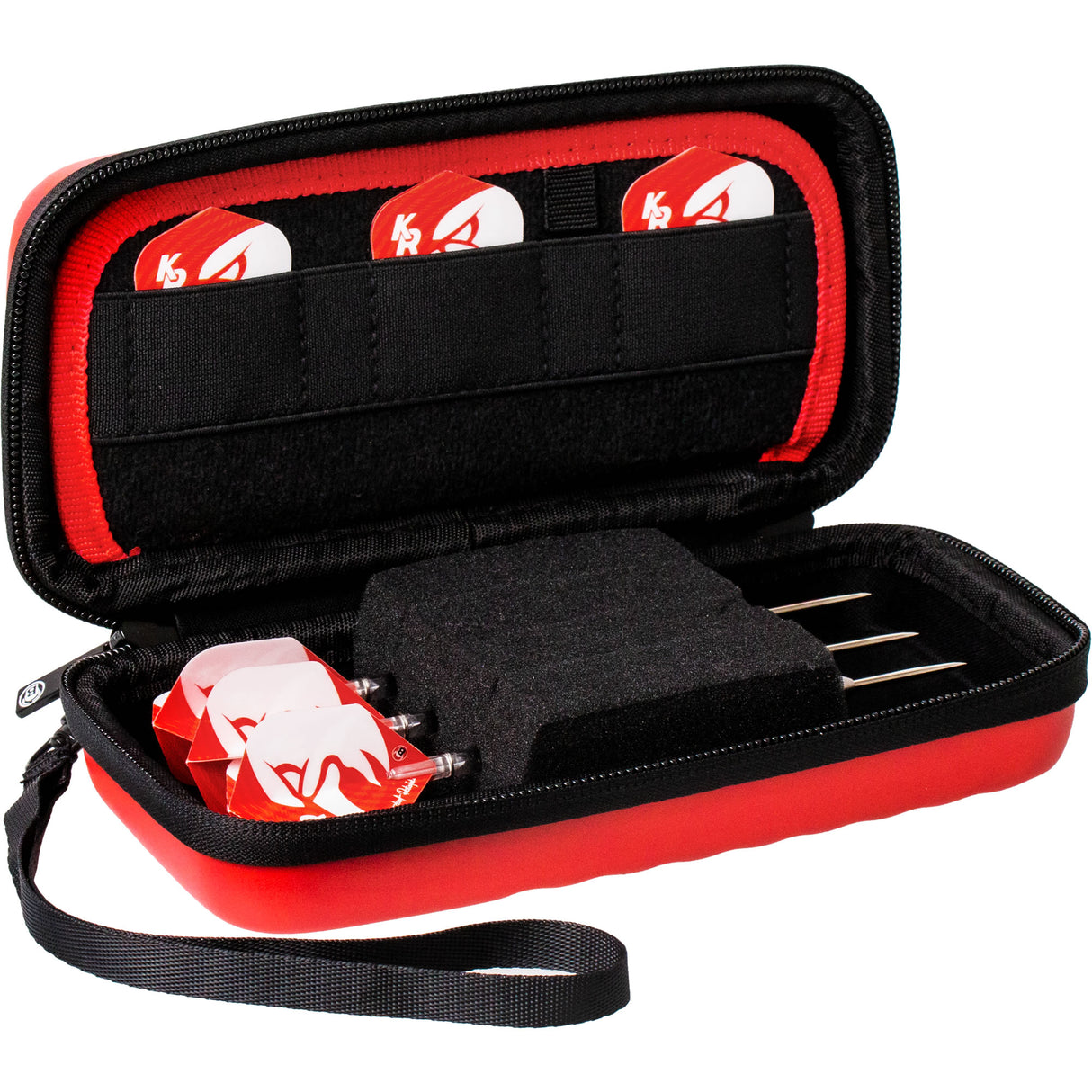 BULL'S Orbis Dart Case - S - Strong EVA - Red - Krzysztof Ratajski - Polish Eagle