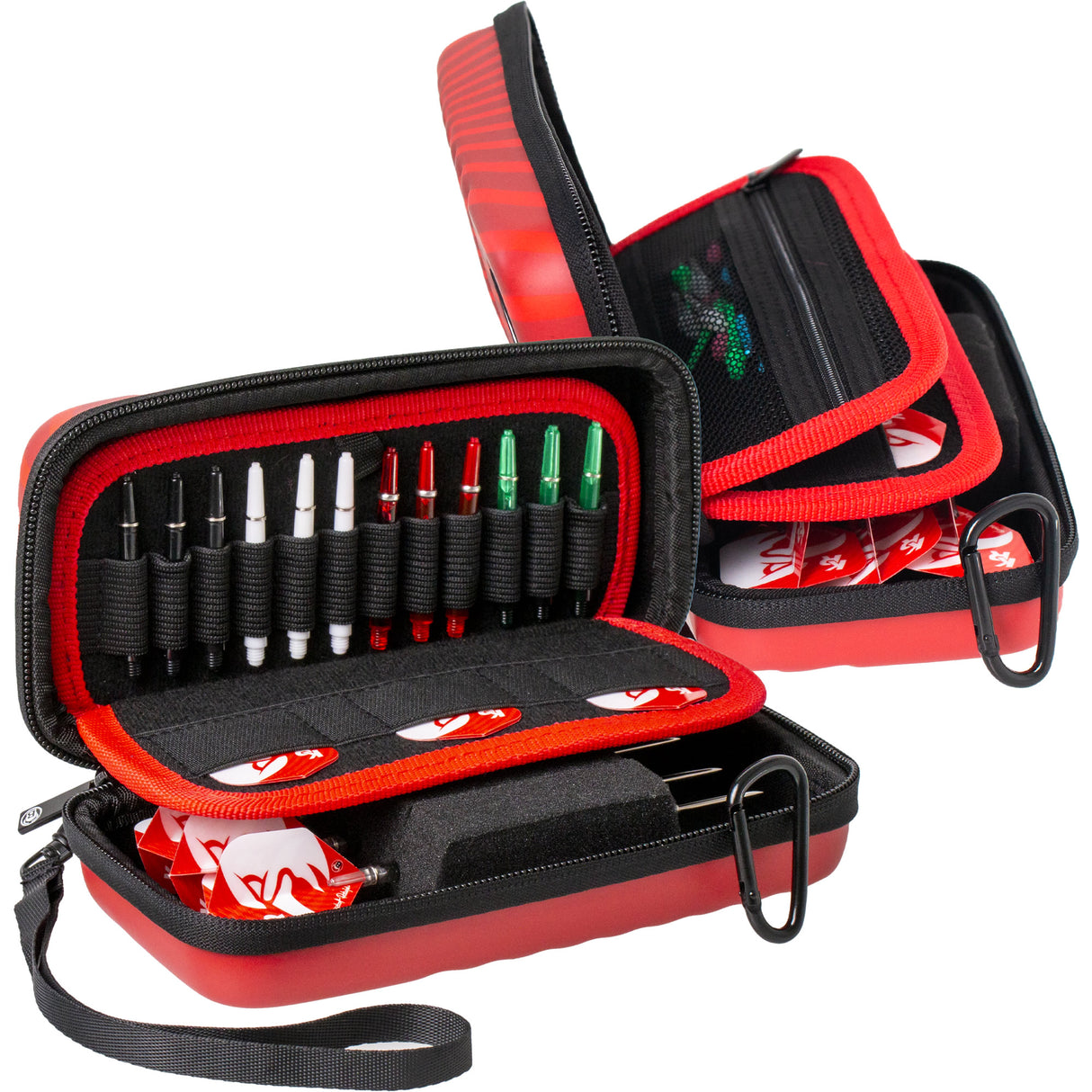 BULL'S Orbis Dart Case - S - Strong EVA - Red - Krzysztof Ratajski - Polish Eagle