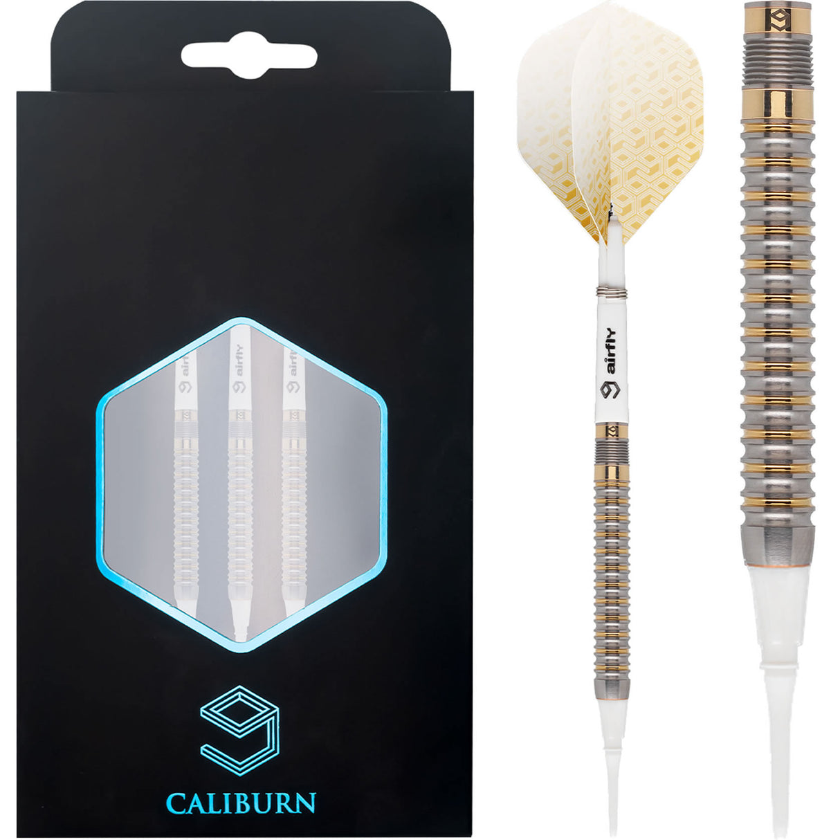 *Caliburn Artisan II Darts - Soft Tip - 90% - Gold