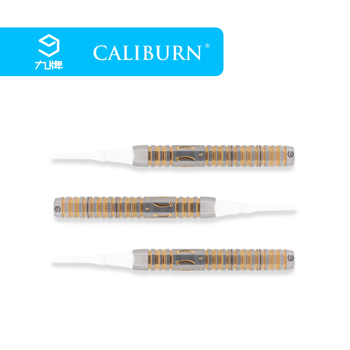Caliburn Player Darts - Soft Tip - 90% - Gold Titanium - Banana