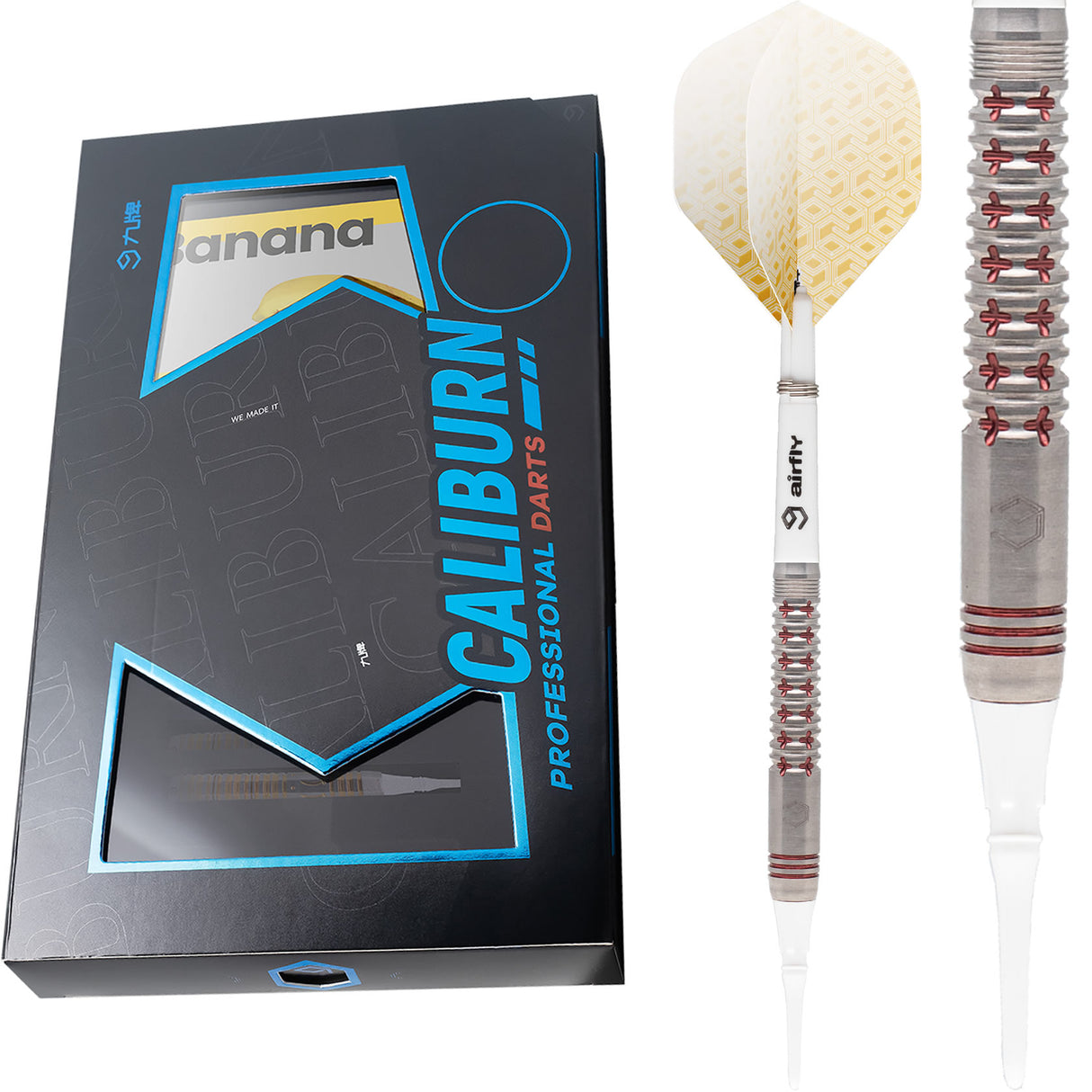 *Caliburn Crusader II Darts - Soft Tip - 90% - Red