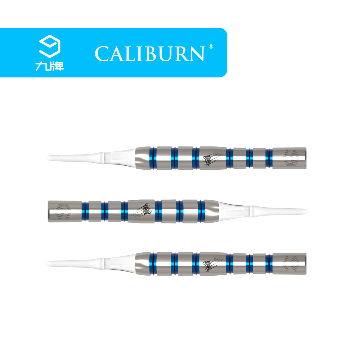 *Caliburn Player Darts - Soft Tip - 90% - Blue Ring - Ice Cat