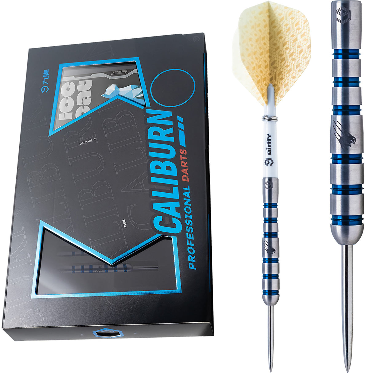 *Caliburn Player Darts - Steel Tip - 90% - Blue Ring - Ice Cat
