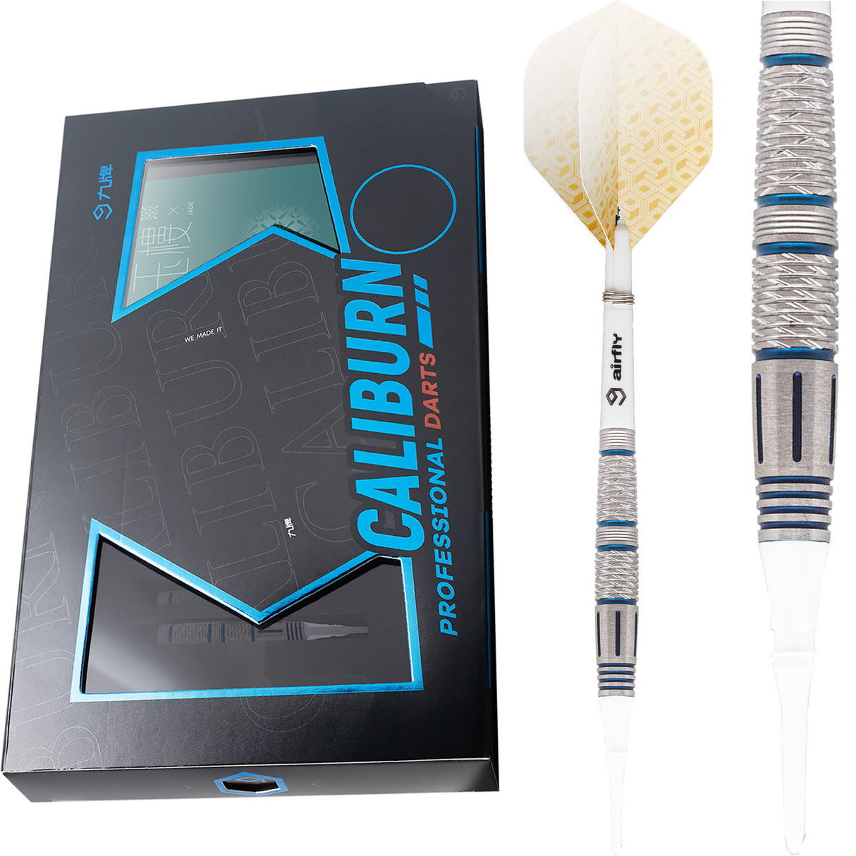 Caliburn Jade Darts - Soft Tip - 90% - 玉楼 - Blue