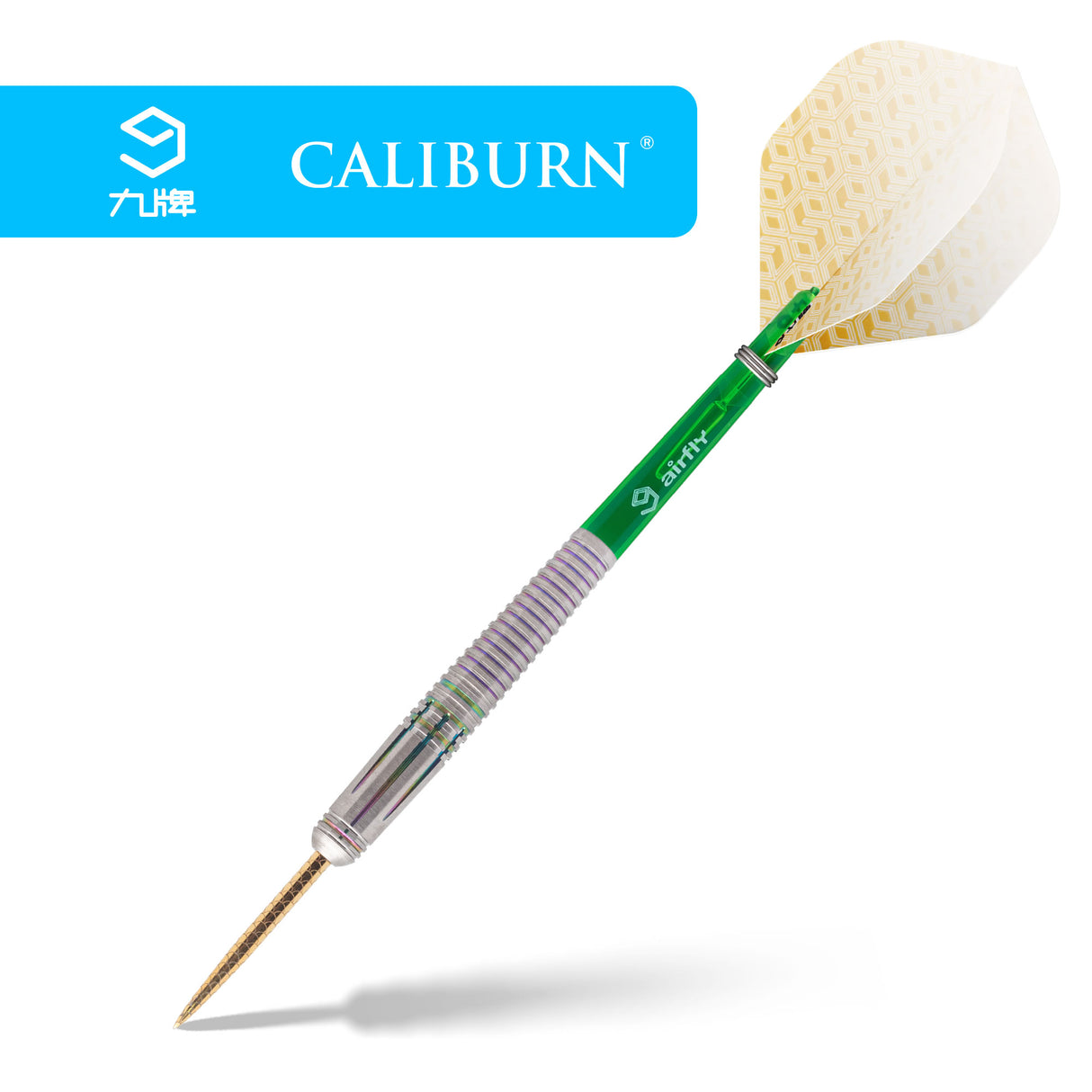 *Caliburn Jaguar Darts - Steel Tip - 90% - Rainbow