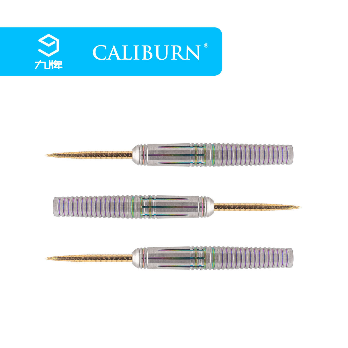 *Caliburn Jaguar Darts - Steel Tip - 90% - Rainbow