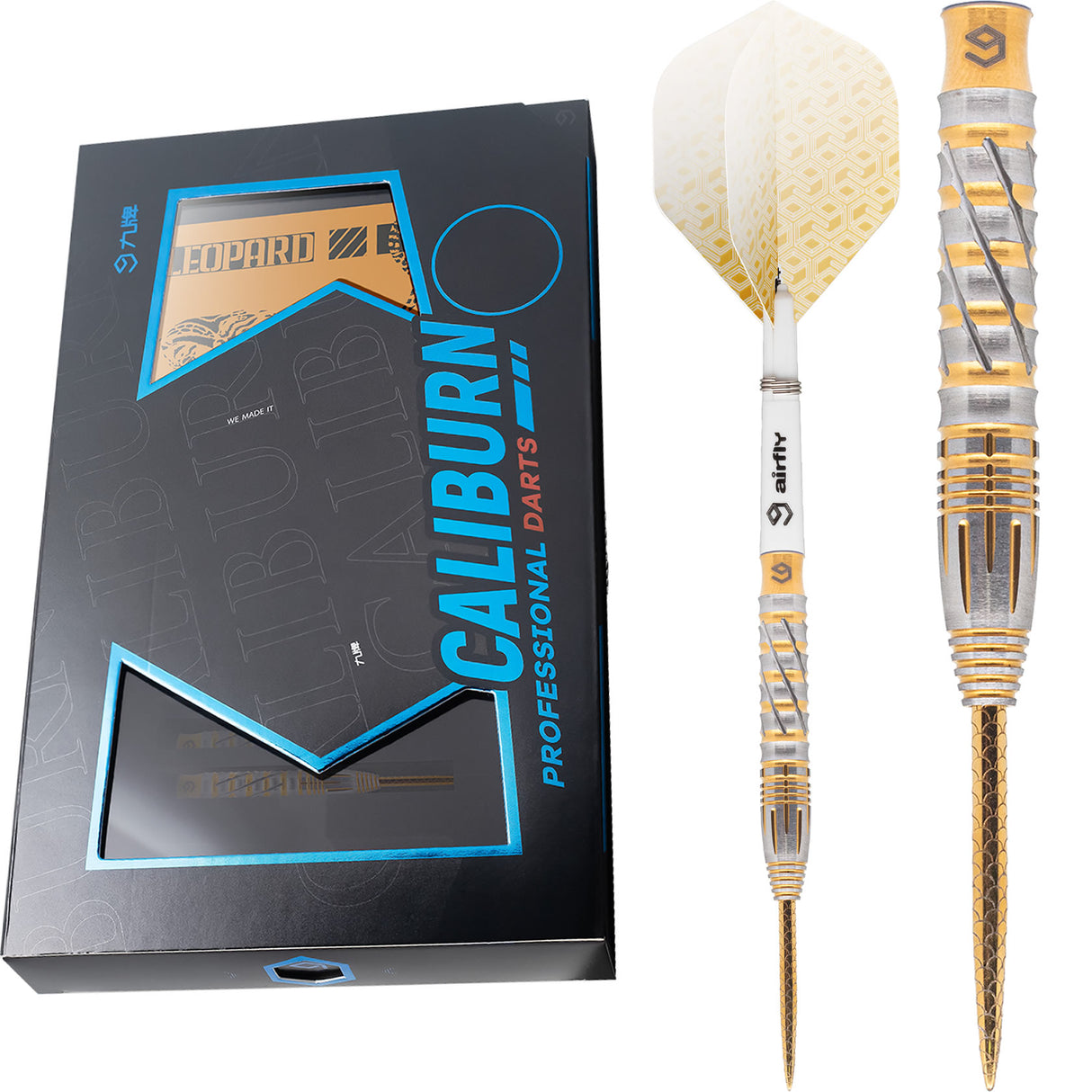 Caliburn Leopard Darts - Steel Tip - 90% - Gold