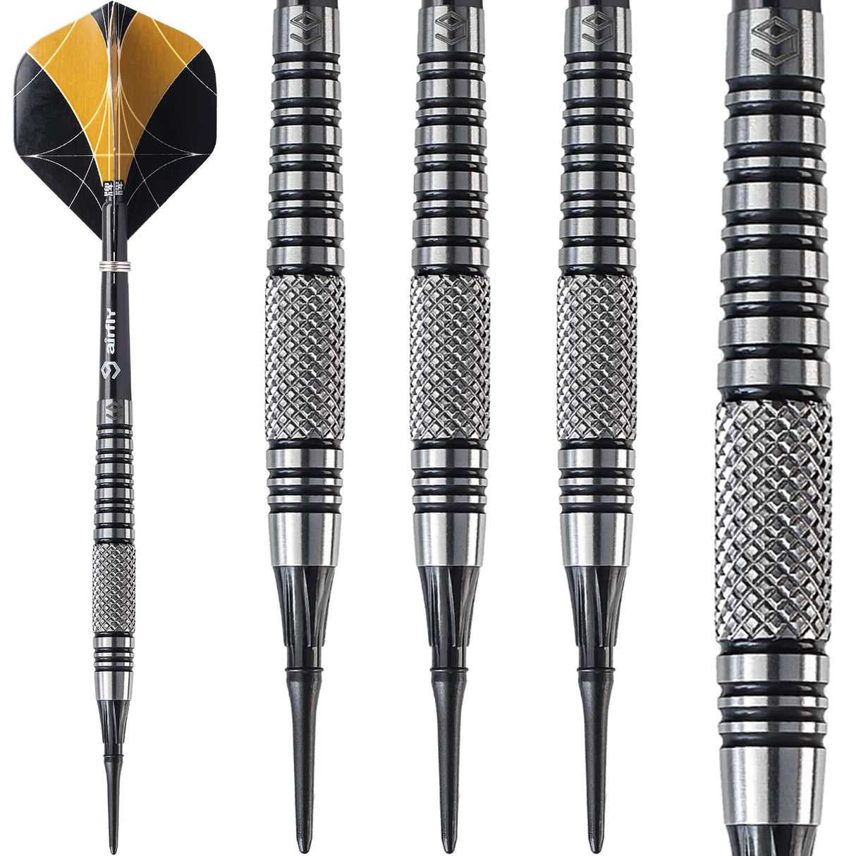 *Caliburn Marshal Air Darts - Soft Tip - 90% - M1 - Black
