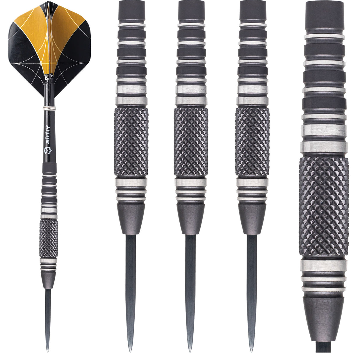 *Caliburn Marshal Darts - Steel Tip - 90% - M1 - Black Titanium