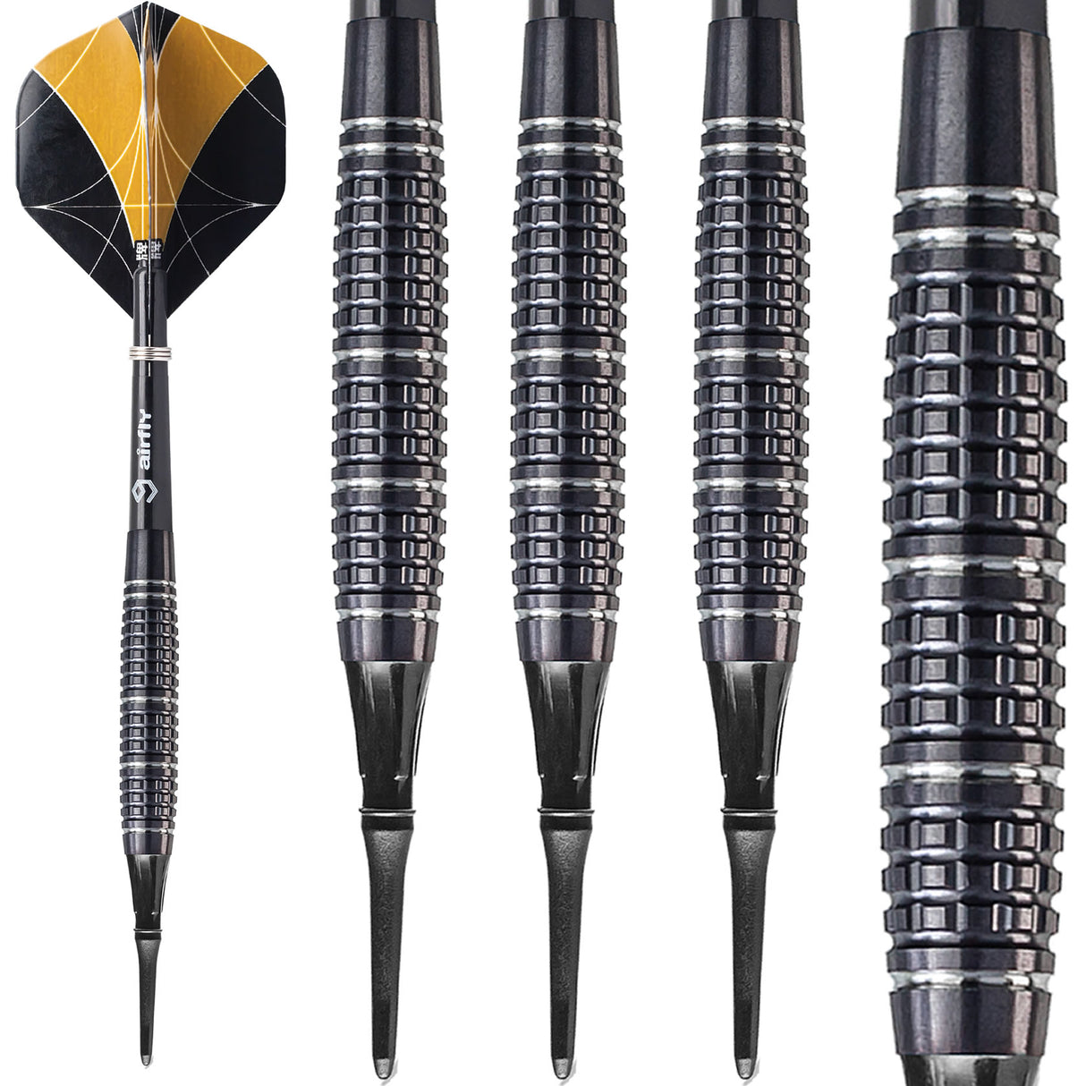 *Caliburn Matrix I Darts - Soft Tip - 90% - B1 - Black
