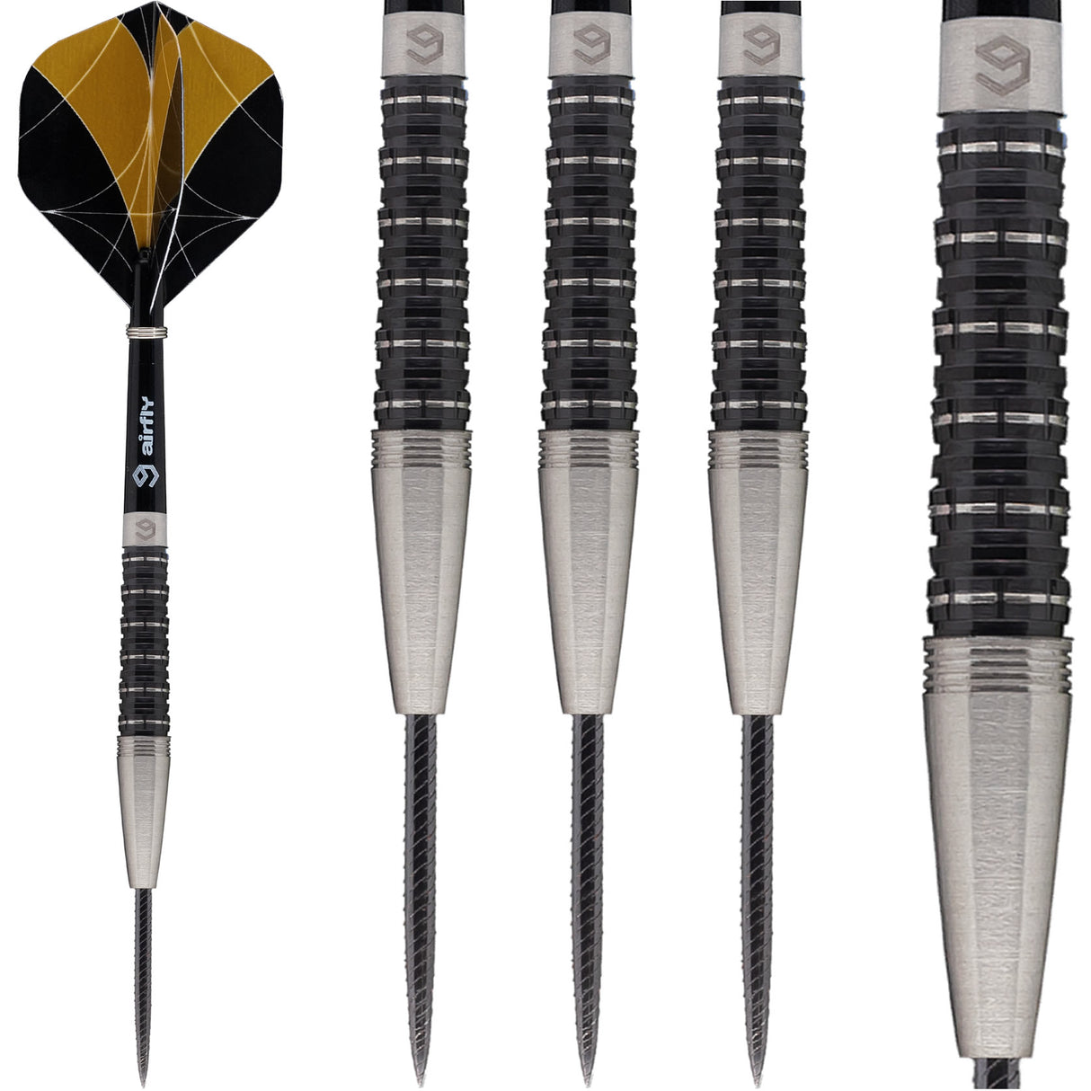 *Caliburn Nights Watch Darts - Steel Tip - 95% - N2 - Black