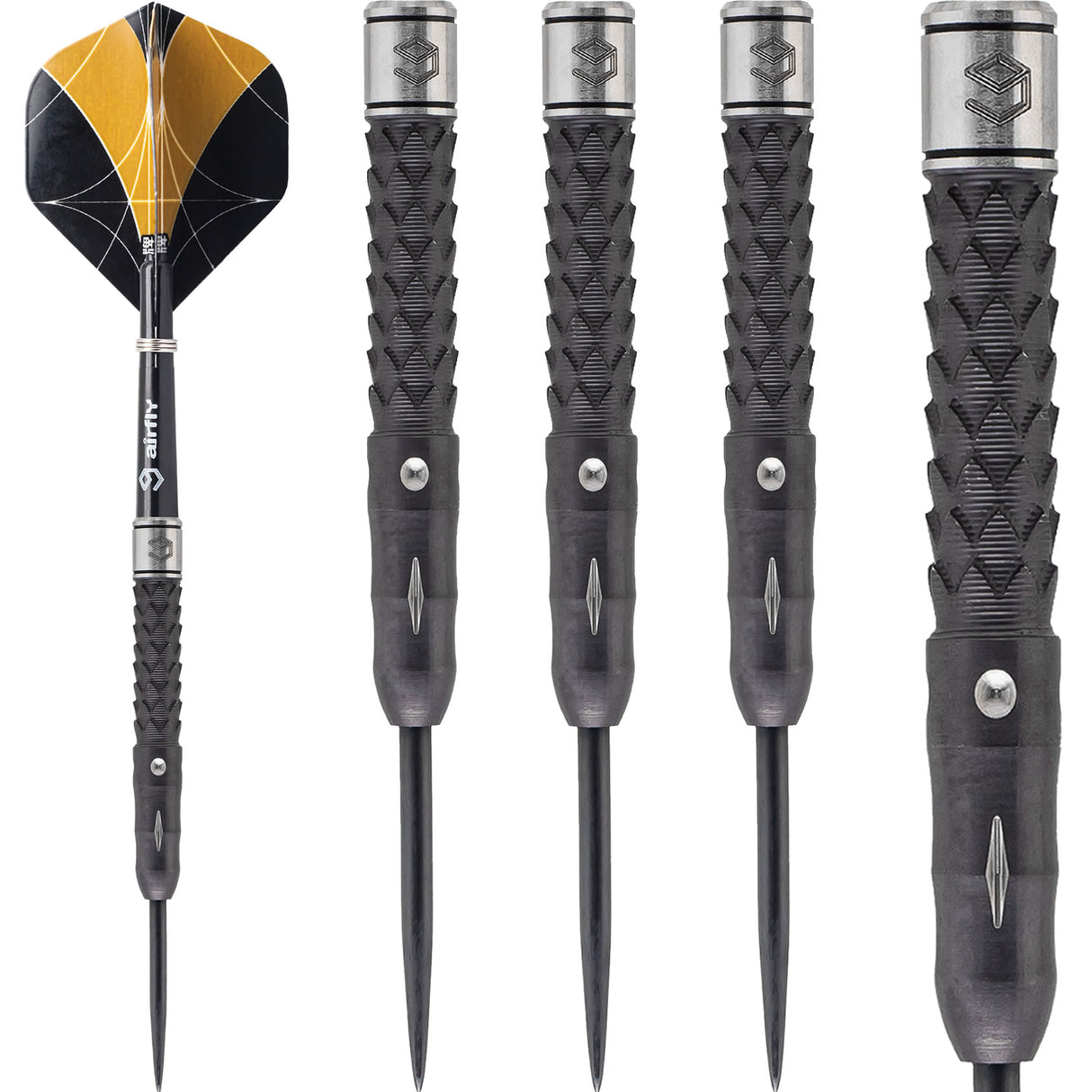 Caliburn Player Darts - Steel Tip - 95% - Black Titanium - Orca