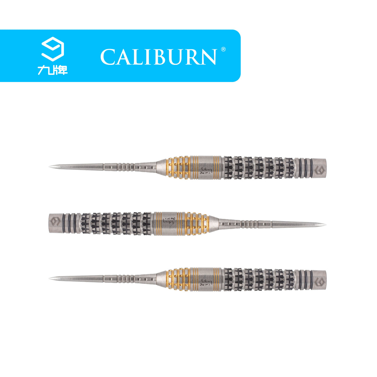 Caliburn Player Darts - Steel Tip - 90% - Silver & Gold - Han
