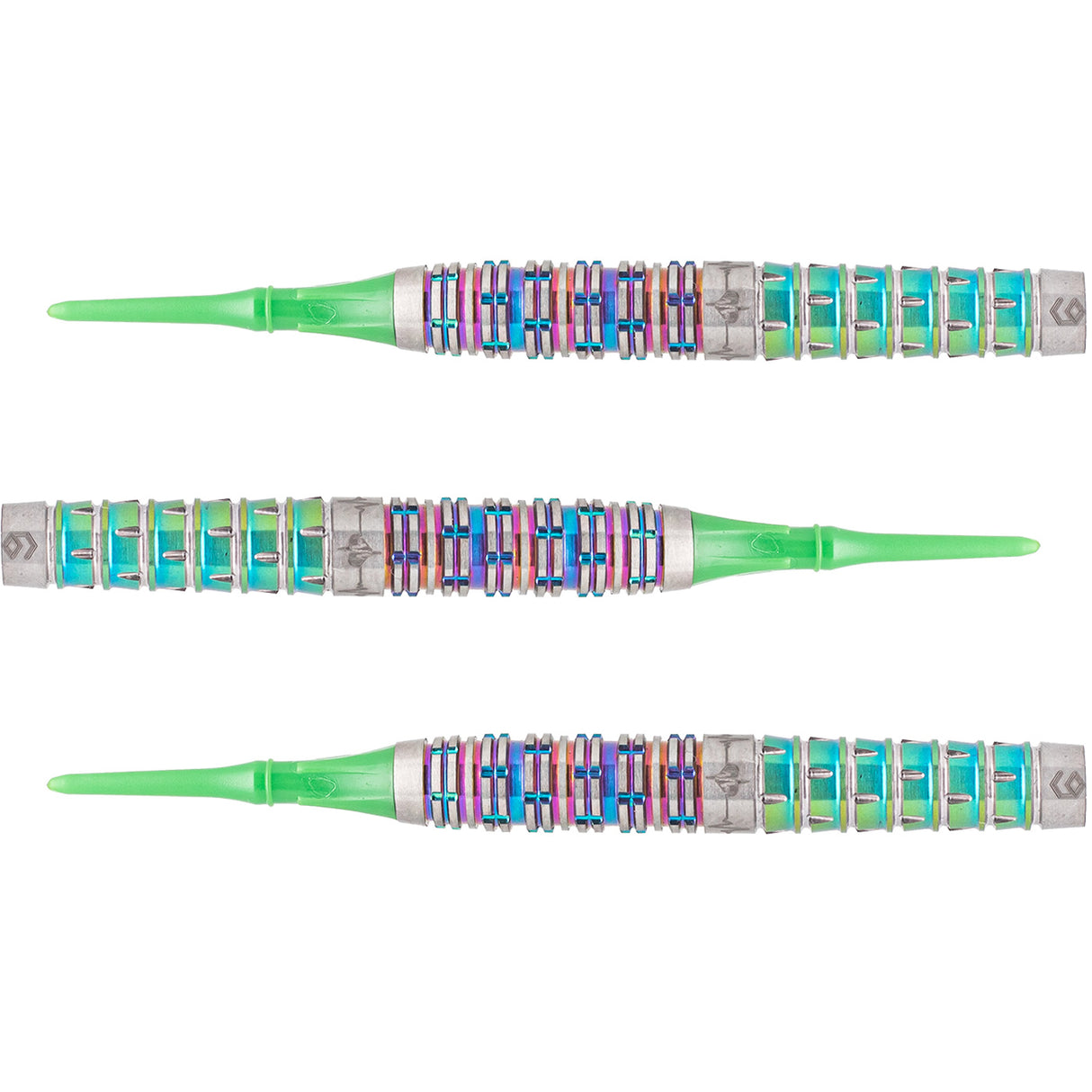 Caliburn Player Darts - Soft Tip - 95% - Rainbow Coating - Raine