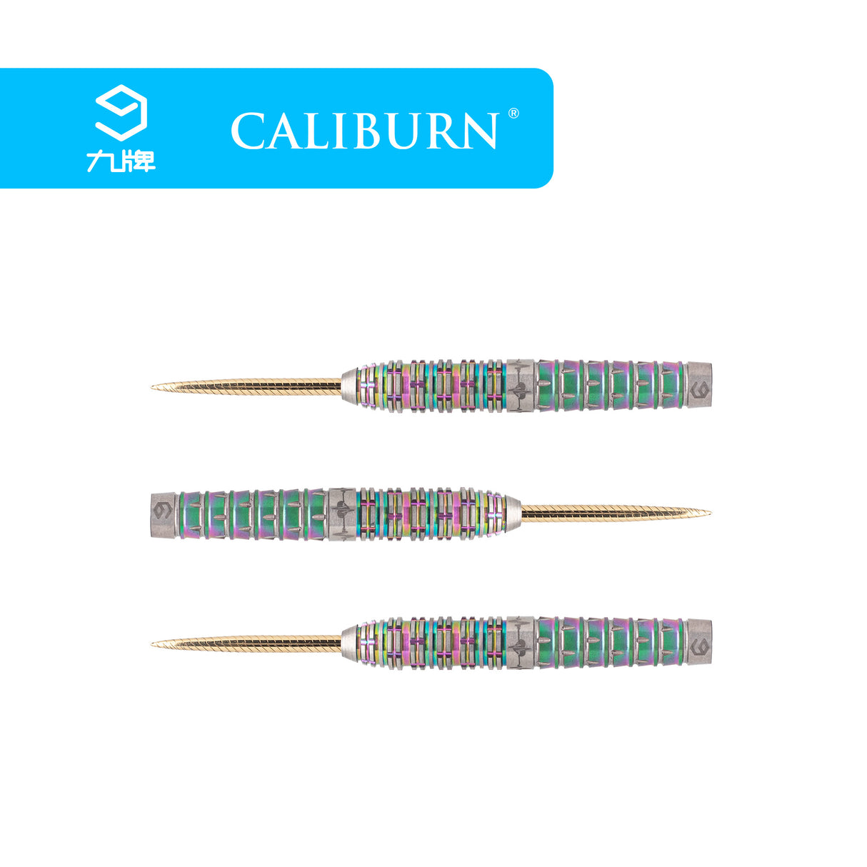 Caliburn Player Darts - Steel Tip - 95% - Rainbow Coating - Raine