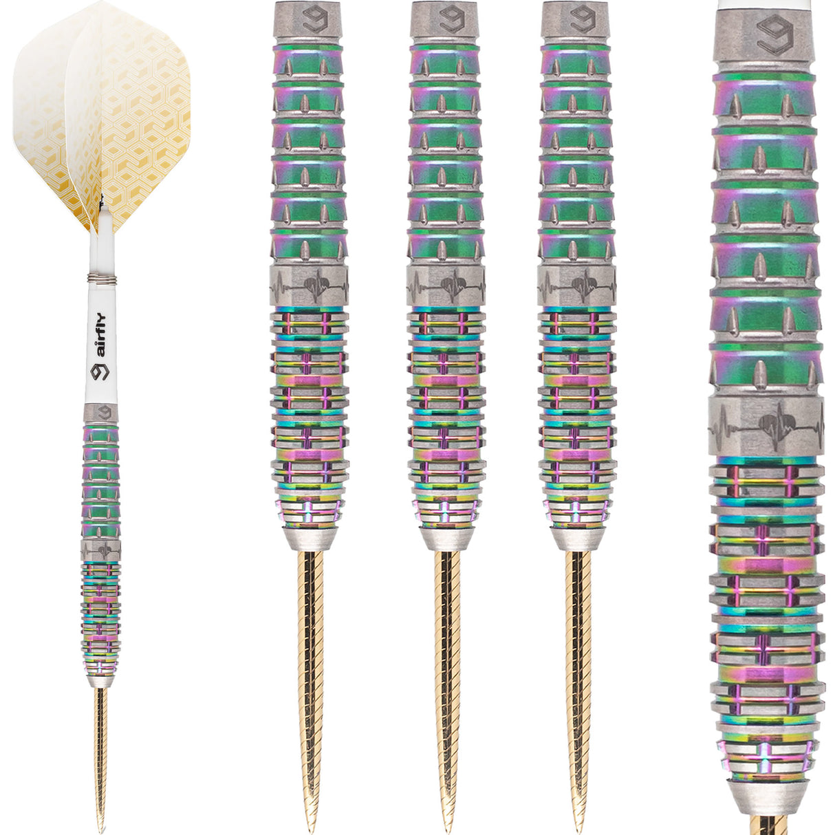 Caliburn Player Darts - Steel Tip - 95% - Rainbow Coating - Raine