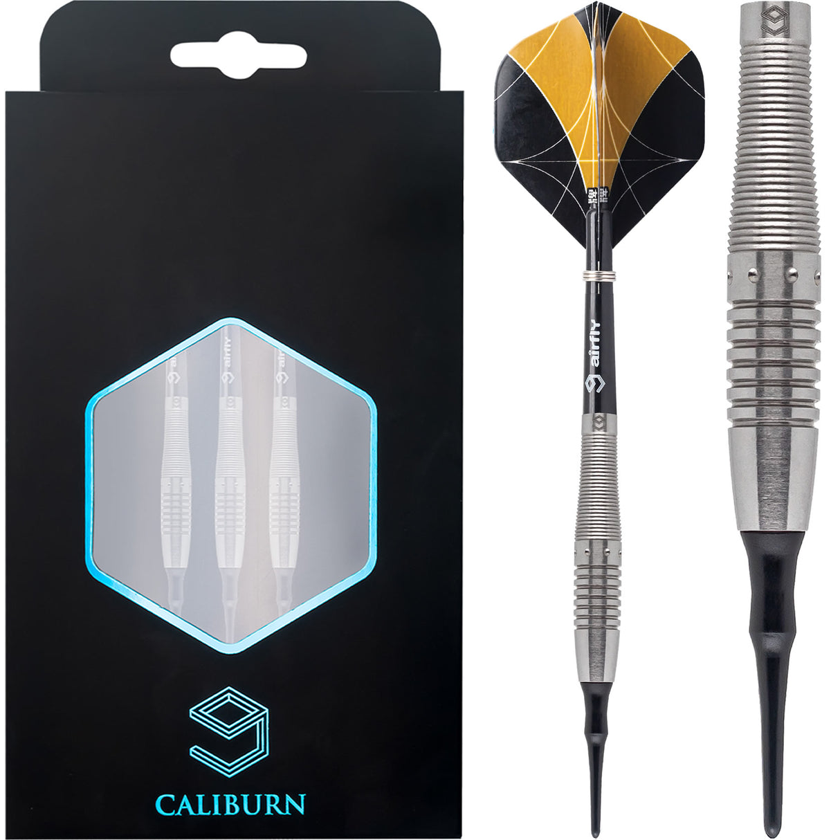 *Caliburn Realm Darts - Soft Tip - 90% - Natural