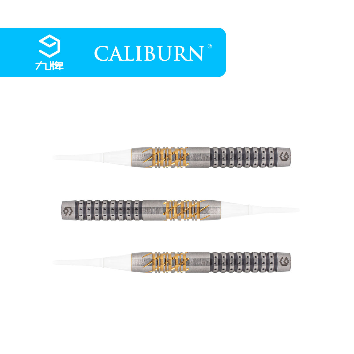 *Caliburn Player Darts - Soft Tip - 95% - Black & Gold - Sandy II