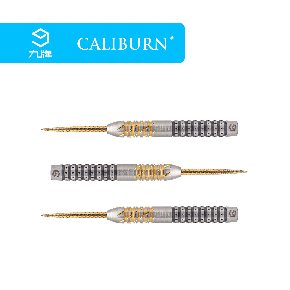 *Caliburn Player Darts - Steel Tip - 95% - Black & Gold - Sandy II