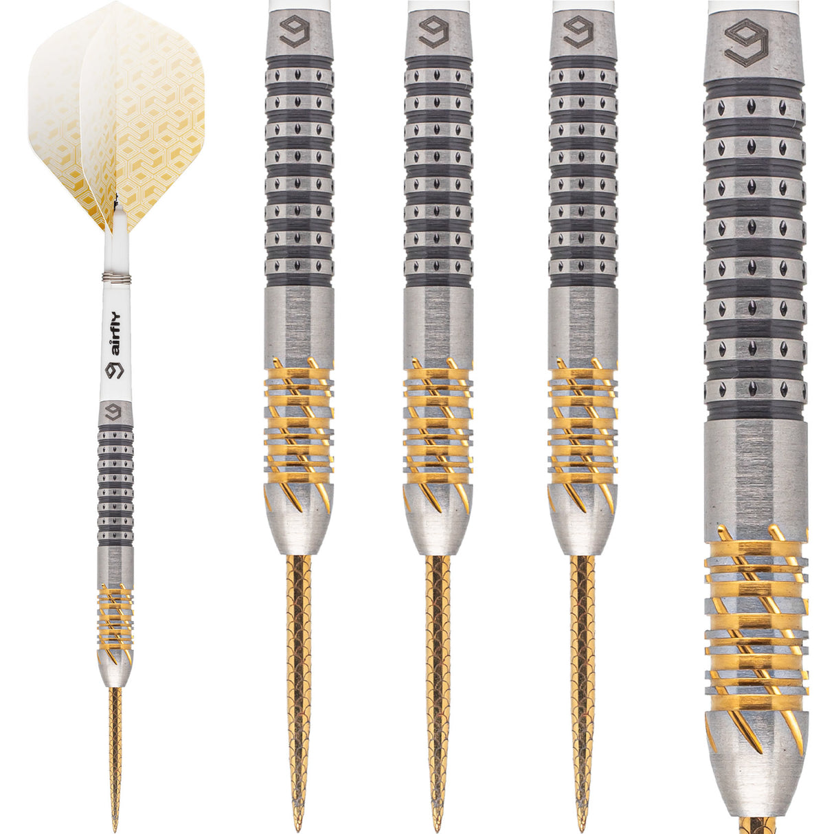 Caliburn Player Darts - Steel Tip - 95% - Black & Gold - Sandy II