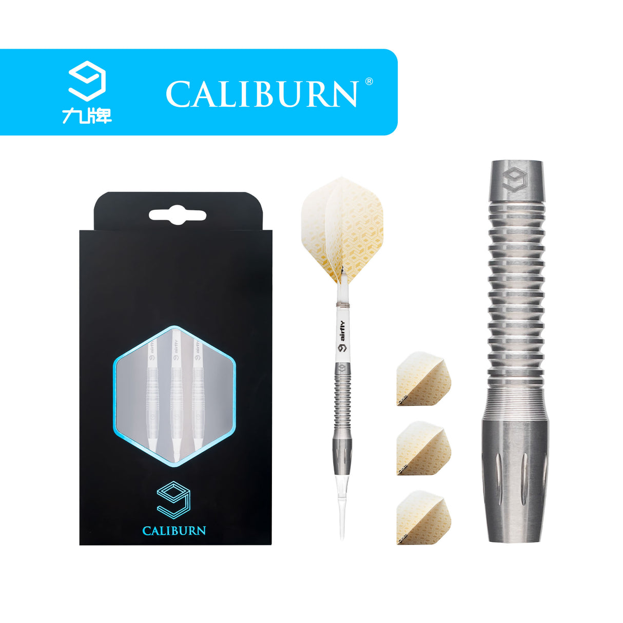 Caliburn Wolf Pack Darts - Soft Tip - 90% - W4 - Natural