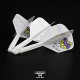 *Condor AXE Player Series Dart Flights - Natsumi Iwata - Heart of Gold - Small - White