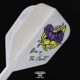 *Condor AXE Player Series Dart Flights - Natsumi Iwata - Heart of Gold - Small - White