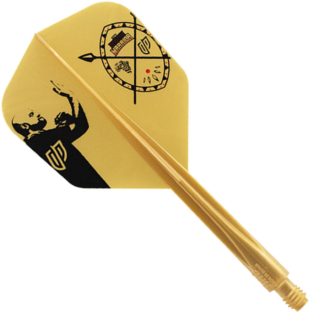 *Condor AXE Dart Flights - Devon Petersen - Small - African Warrior - Inspiration 4 - Gold