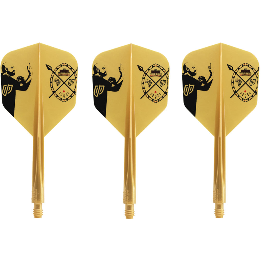 *Condor AXE Dart Flights - Devon Petersen - Small - African Warrior - Inspiration 4 - Gold