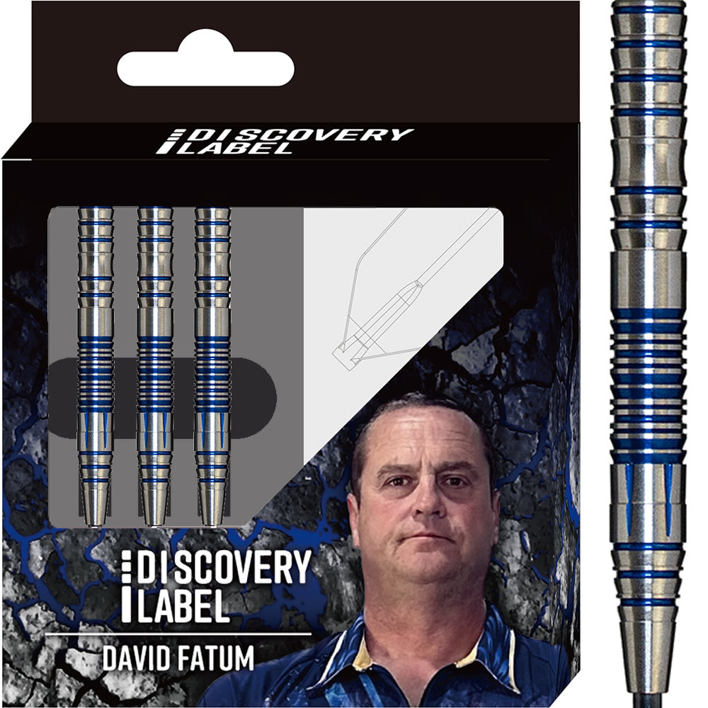 *Cosmo Darts - Discovery Label - Steel Tip - David Fatum - Blue - 21g
