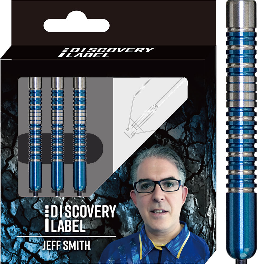 Cosmo Darts - Discovery Label - Steel Tip - Jeff Smith - Blue - 21g