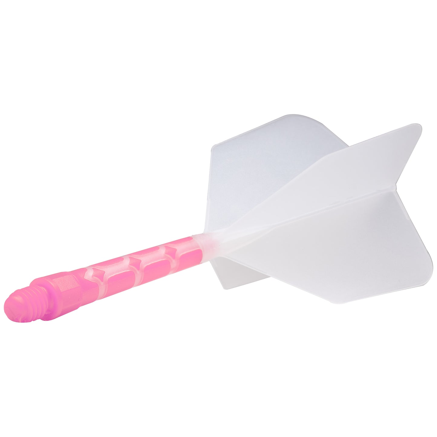 *Cuesoul Rost T19 Integrated Dart Shaft and Flights - Big Wing - Pink with Clear Flight