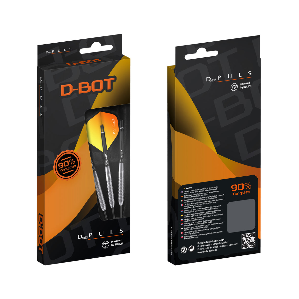 DPuls D-Bot Darts - Steel Tip - 90% Tungsten