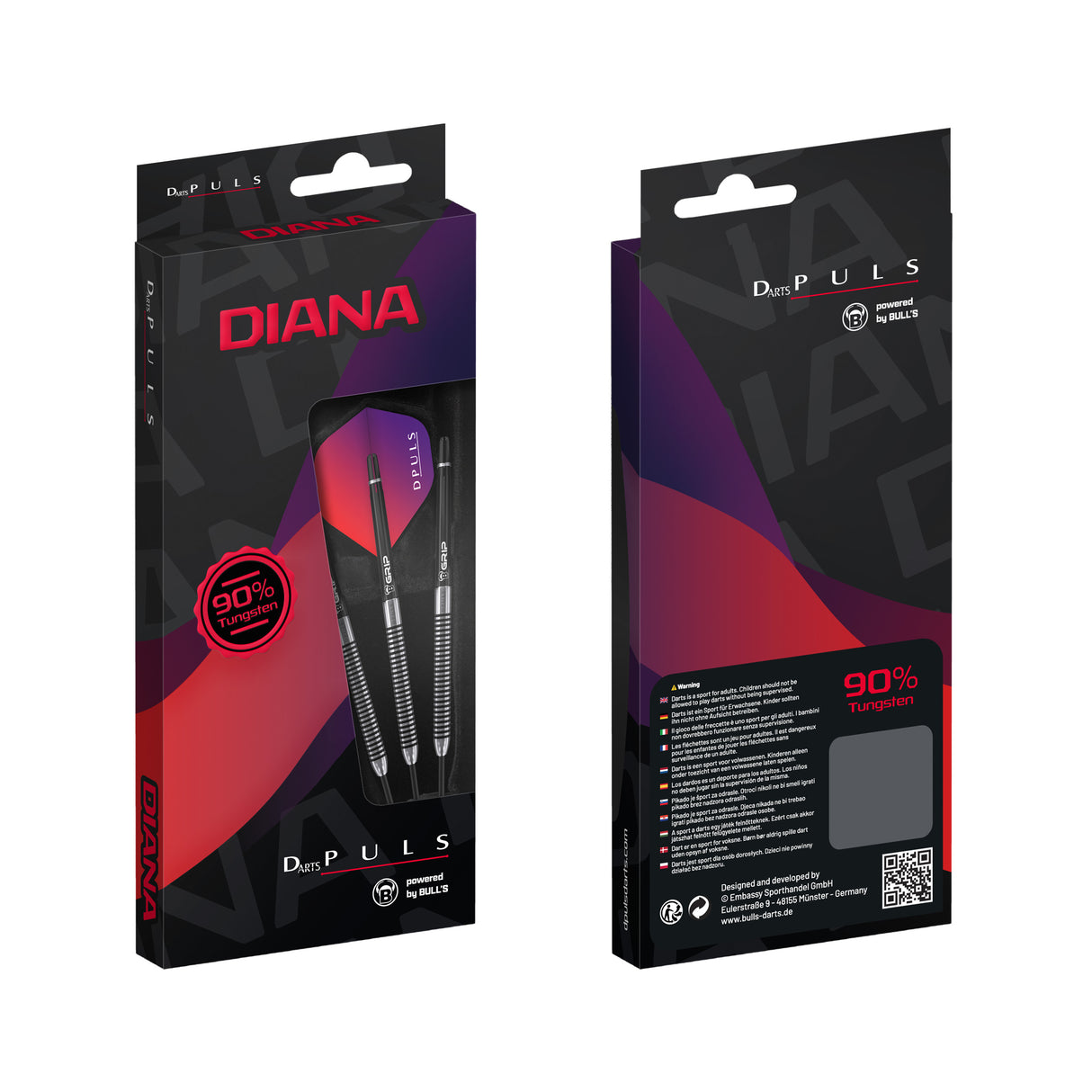 DPuls Diana Darts - Steel Tip - 90% Tungsten