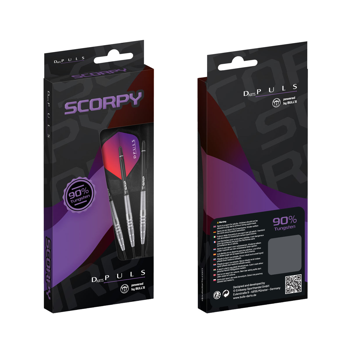 DPuls Scorpy Darts - Steel Tip - 90% Tungsten